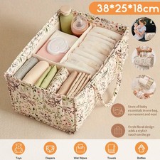 Baby Diaper Organizer Storage Box Kids Caddy Changing Nappy Carrier Large Bag