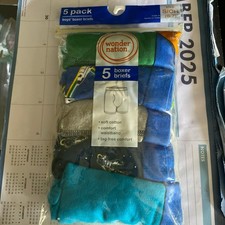 WONDER NATION BOYS BOXER BRIEFS UNDERWEAR SPACE THEME SIZE LG 10-12 SCHOOL PLAY