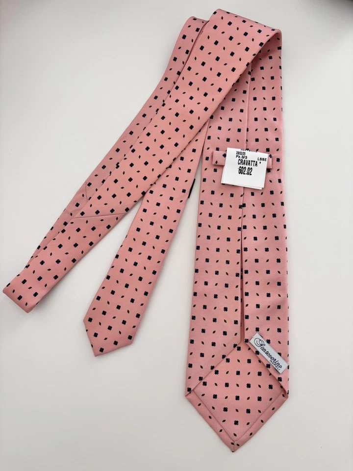 Cravatta Sanseverino 157 Cm Originale  100% seta silk nektie krawatte cravate - Immagine 2 di 4