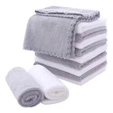Microfiber Facial Cloths Fast Drying Washcloth 12 Pack - Premium Soft Makeup ...