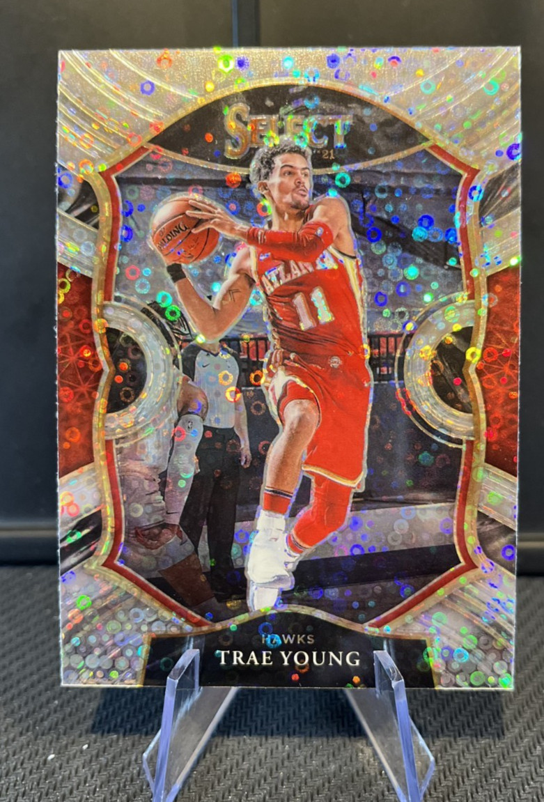 2020-21 Panini Select - Concourse Trae Young #2 Disco Prizm - Atlanta Hawks
