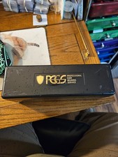 BLACK PCGS Storage Slab Holder Box - Used - Can hold 20 PCGS Slabs NO COINS..