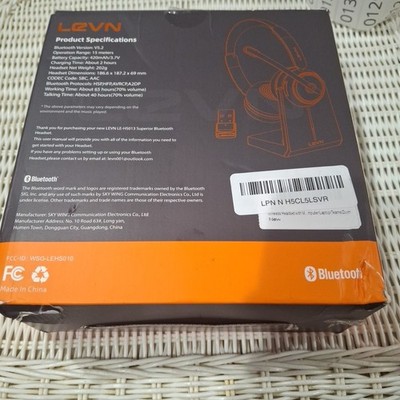 LEVN Wireless Headset with Mic for Work, Bluetooth Headset with Microphone