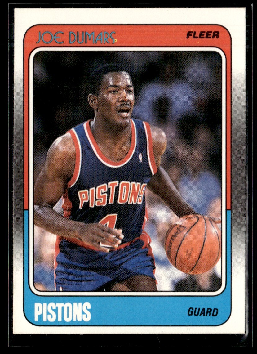 1988-89 Fleer Joe Dumars NRMT/MT Set Break #40