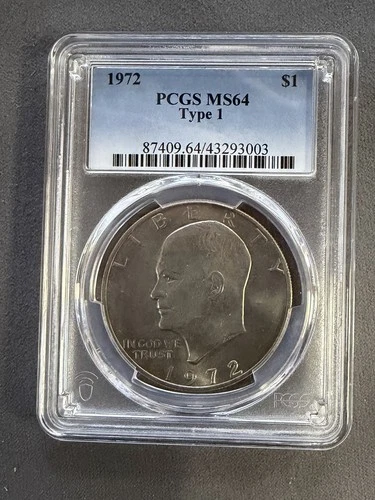 1972 Eisenhower Dollar — photo from another recent sale