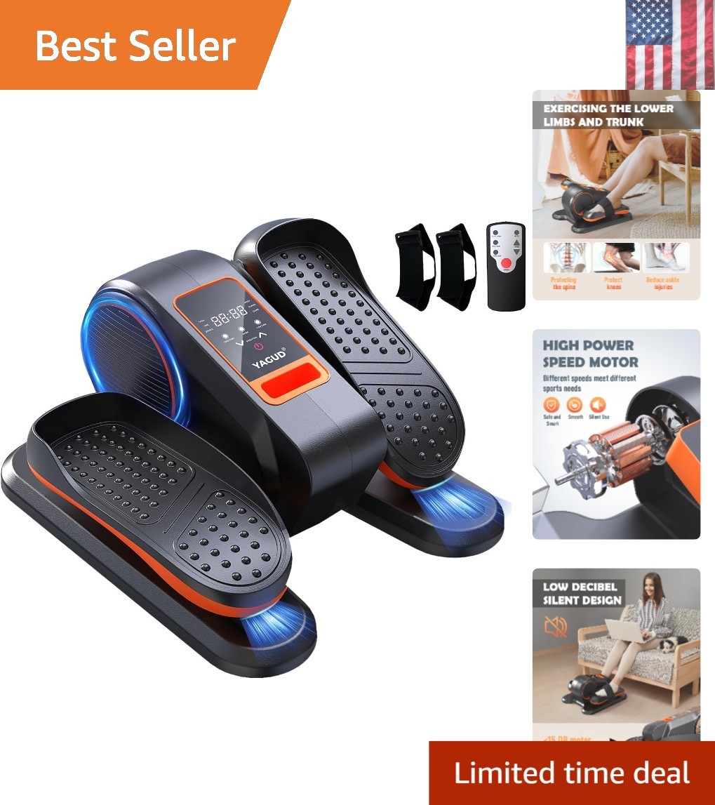 Under Desk Machine, Electric Elliptical Leg Exerciser for Senior, 13 Adjustab...