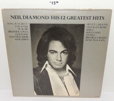 Neil Diamond His 12 Greatest Hits LP 1974 MCA 2106 Vinyl Sweet Caroline VG POP