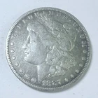 1887-O $1 MORGAN SILVER ONE DOLLAR, AU ALMOST UNCIR. CONDITION 90% SILVER  #9088