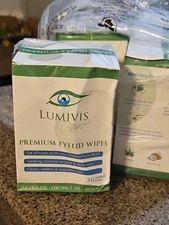 Lumivis Tea Tree Oil Eyelid Wipes - 144 Count, Individually Wrapped Pads 12/2027