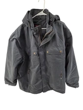 Swiss Tech Men's Coat Hooded Zip Up Gray Size 2XL Gorpcore Outdoor Insulated