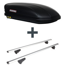 Dachbox Menabo Marathon 320 + Dachträger Menabo für Renault Talisman Kombi KP
