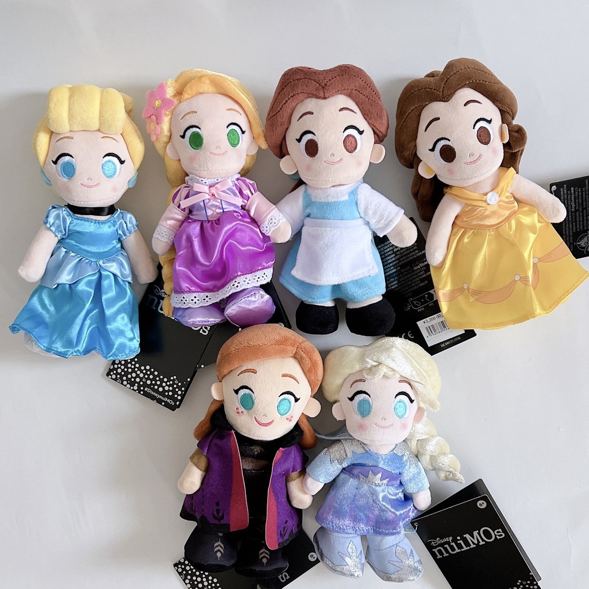 Japan Disney Princess nuiMOs Plush Doll Set of 6 Belle Rapunzel
