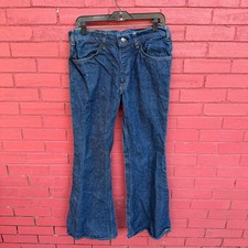 Vtg Levis 517 Orange Tab Jeans Mens 32x30 Dark Wash Bell Bottom Pants 684 0217