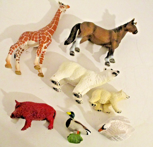 Lot of 7 Miscellaneous Schleich Animals (SKU# 2909)