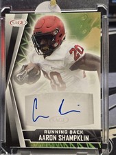 2022 SAGE High Series - Autographs Aaron Shampklin #A-AS Red (AU, RC)