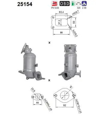 Katalysator Euro 6 25154 AS für HYUNDAI KIA - Bild 2