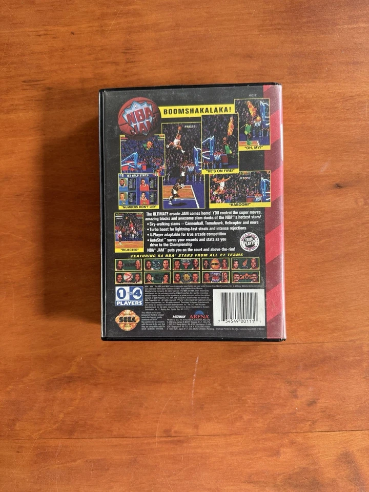 NBA Jam (Sega Genesis) Great Condition - Tested & Works - Ships Fast Free Ship - Image 3 of 4
