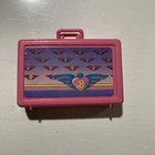 BARBIE DOLL VINTAGE 1989 FLIGHT TIME SUITCASE CASE ACCESSORY