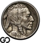 1913-D Buffalo Nickel, Type 2, Strong Full Horn, Choice XF+ Better Date