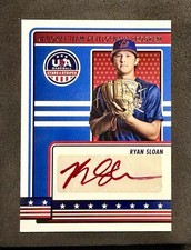 2023 Panini USA Baseball Stars & Stripes - Ryan Sloan #NTDP-RS Red Ink Auto (RC)