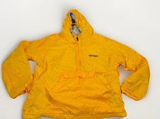 Michigan Wolverines  Rain Jacket Mens XL Yellow Blue Hooded Nike 1/4 Quarter Zip