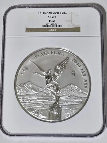 2014 Mexico Kilo Libertad Silver NGC Proof Like