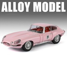 124 Jaguar E-type Vintage Diecast Car - 1961 Classic Model W Light Toy Gift
