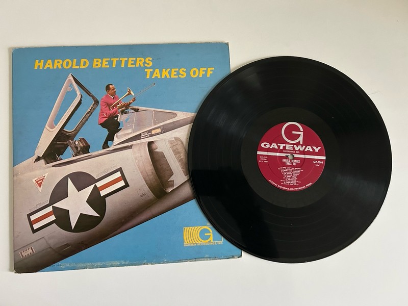RARE HAROLD BETTERS TAKES OFF LP Trombone Jazz