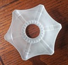 Vtg Indiana Glass Clear Frosted Satin Pagoda Fairy Light Lamp w/Color Tea Light — photo 9