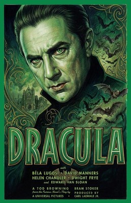 Universal Monsters Dracula v4 1931 Movie Poster Matte Glossy Print Multi Size