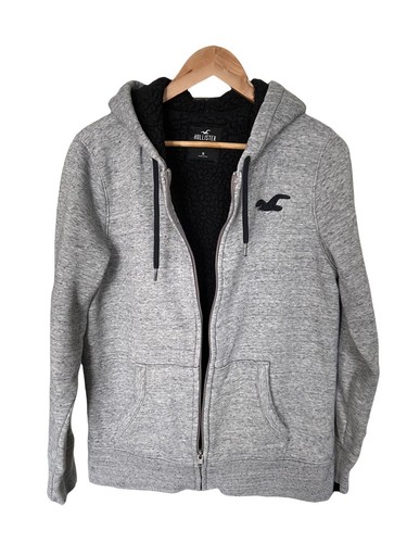 Front Zip Hoodie Gray Sweater Mens Size 