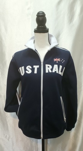 Outback Australia Track Jacket Unisex sz Small Medium Navy Soccer Athleisure - Picture 4 of 12