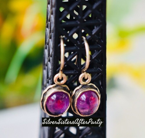 SILPADA 925 Sterling Silver AMETHYST EARRINGS W1277 Beautiful purple WOW RARE - Picture 6 of 12