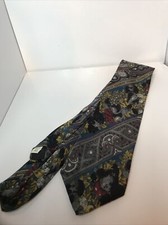Men's Necktie. 100% Silk Paisley Print Men's Tie. Made in USA