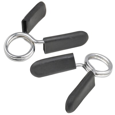 TRIXES Federklemmhalsbänder x2 NEU Hantelstange Hanteln Sicherheit Unterstützung Fitnessstudio