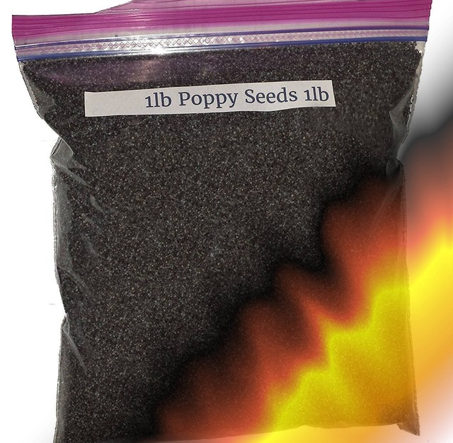 1lb FIRE Dark Unwashed Poppy Seeds Papaver Somniferum