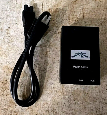 Ubiquiti POE-48-24W-G 48V PoE 0.5A Gigabit w/US Power Cord