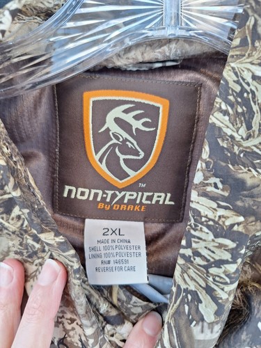 Drake Mens 2XL Camo Shirt Non Typical Mesh Back Realtree Lightweight L/S Hunting - Picture 3 of 12