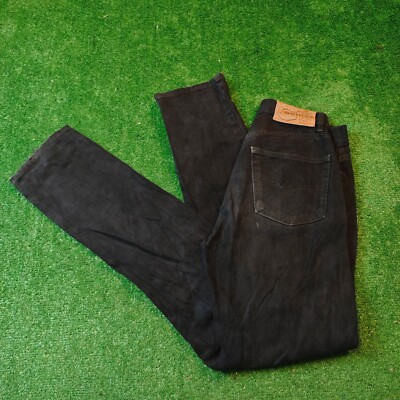 Vintage Diesel Jeans Herren 27 Schwarz Button Fly Cochise Straight Tapered De...