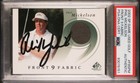 PHIL MICKELSON SIGNED 2002 SP GAME USED ROOKIE CARD FRONT 9 FABRIC PSA/DNA AUTO