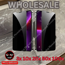 Privacy Screen Protector Tempered Glass Lot For iPhone 16 15 14 13 12 11 XR 8