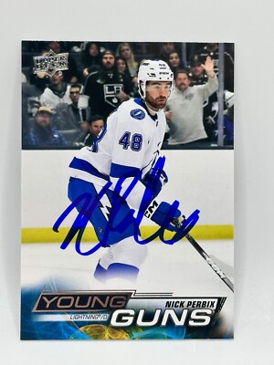 2022-23 Upper Deck Young Guns Nick Perbix #478 Rookie RC SIGNED IP AUTO