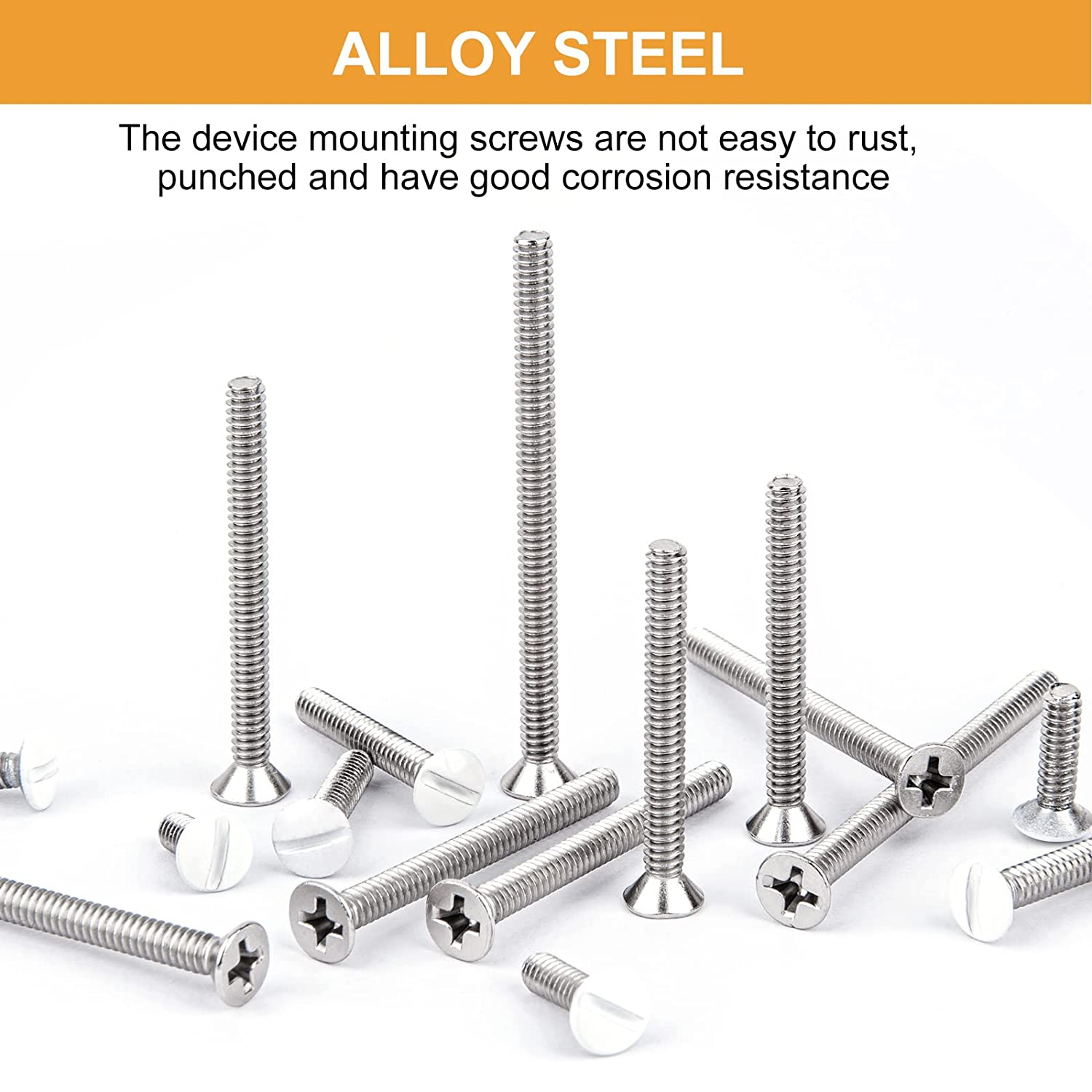 145PCS Extra Long Outlet Screws Long Electrical Outlet Screws Wall