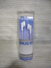 Magnavox MHP4820-WH Snug Fit Smooth Bass White Earbuds