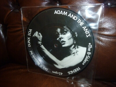 Adam And The Ants, B-sides Friends, UK Limited Picture Disc DUNX 20A Single, 7''