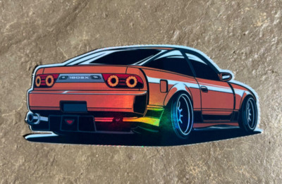240sx s13 Holographic Sticker Waterproof Vinyl Trippy Creative Car ...