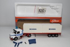 B71 1:50 36 TEKNO SCANIA 142H 142 H TORPEDO TRUCK TRAILER CONTAINER WHITE NMIB