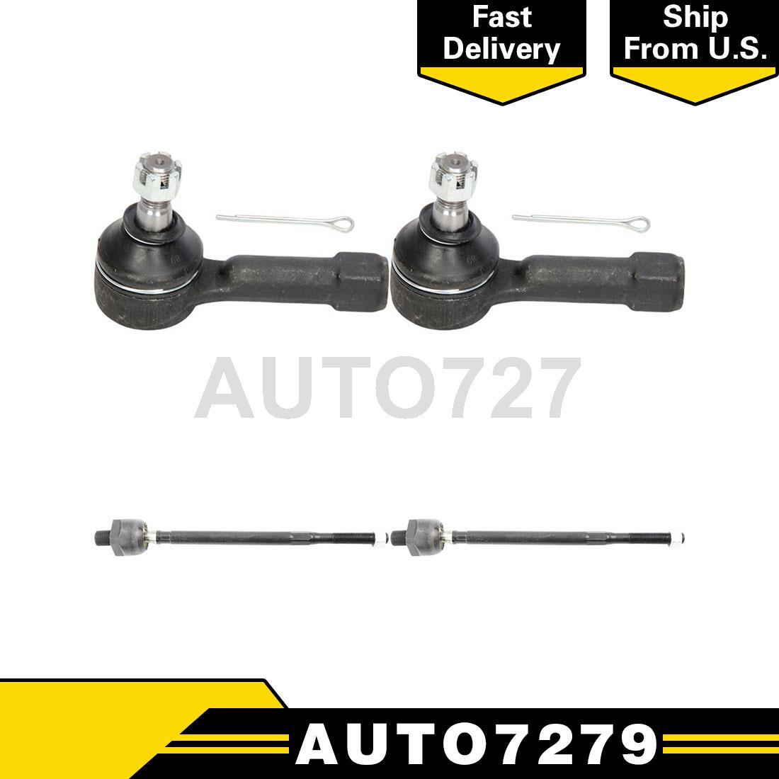 Inner Outer Steering Tie Rod End Set of 4PCS For 1998 Nissan 200SX eBay