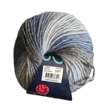 Sprightly Yarn Spectrum Rain Dance Light Blue Gray 3.5 oz Ball 50% Wool Worsted