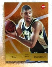 Tim Duncan RC 1997-98 Collector's Edge Gold Foil Rookie Card#1!Spurs F RC GOAT . rookie card picture